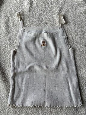 Teddy Fresh eyelet tank top
